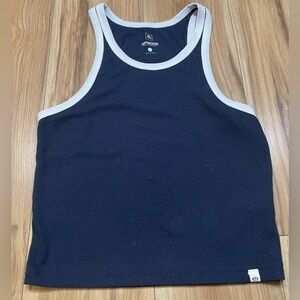 Rip Curl VaporCool Shirt in Navy and White Size Small Gently Used